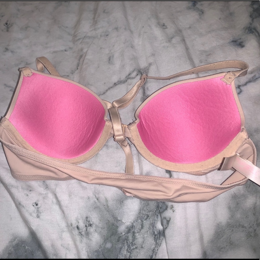 PINK FRONT CLOSURE BRA